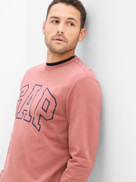 Pink Logo Crew Neck Sweatshirt (K29589) | £12