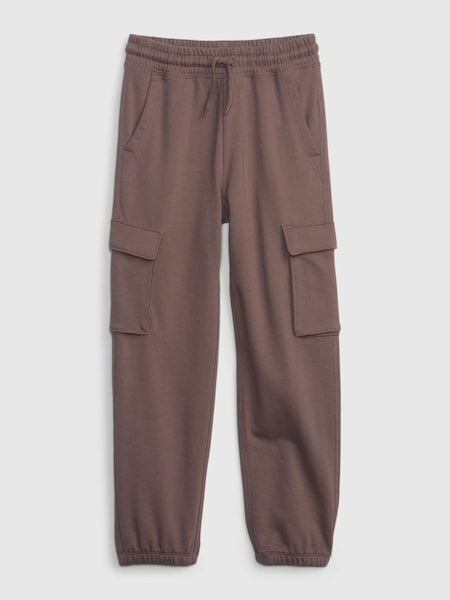 Brown French Terry Cargo Joggers (K29745) | £25