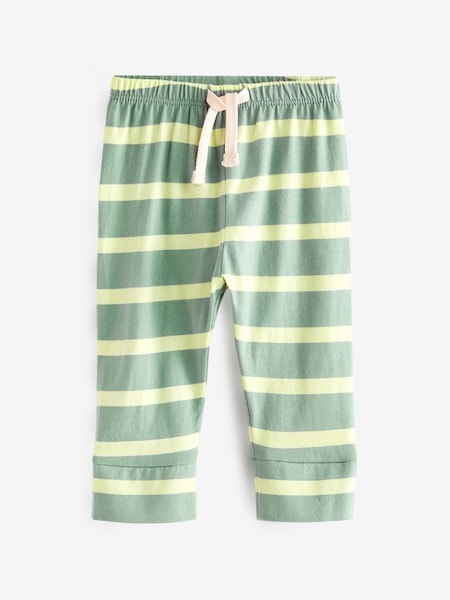 Green Cars Stripe Print Jersey Joggers - Baby (K30541) | £8