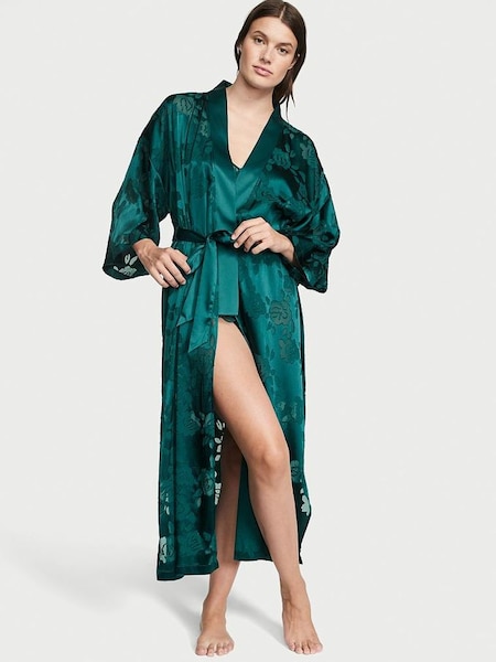 Black Ivy Green Archive Burnout Robe (K30768) | £155