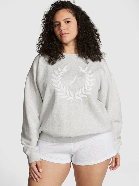 Heather Stone Grey Fleece Sweatshirt (K30809) | £39