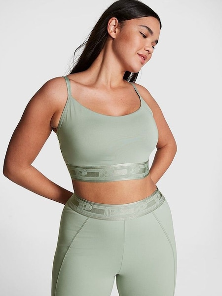 Iceberg Green Green Non Wired Lightly Lined Sports Bra (K30831) | £26