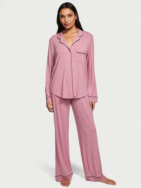 Dusk Mauve Pink Long Pyjamas (K30839) | £59