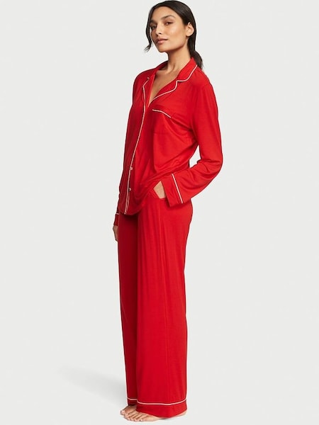 Lipstick Red Long Pyjamas (K30841) | £59