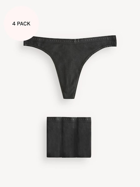 Black Thong Multipack Knickers (K31554) | £20