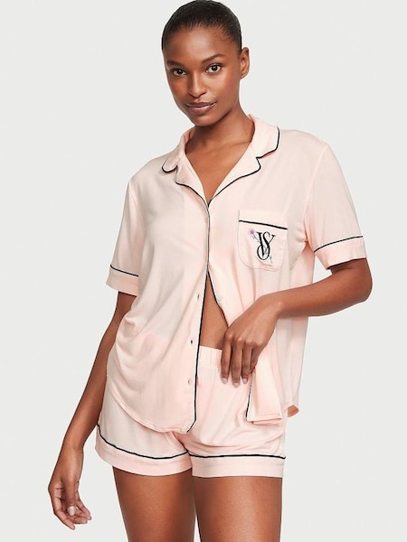 Purest Pink Modal Short Pyjamas (K31760) | £55