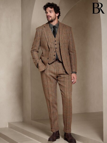 Banana Republic Brown Derby Suit Jacket (K32077) | £325