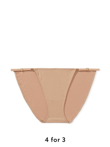Sweet Praline Nude Adjustable String Bikini Knickers (K33477) | £14