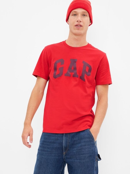 Red Logo Short Sleeve Crew Neck T-Shirt (K41035) | £16