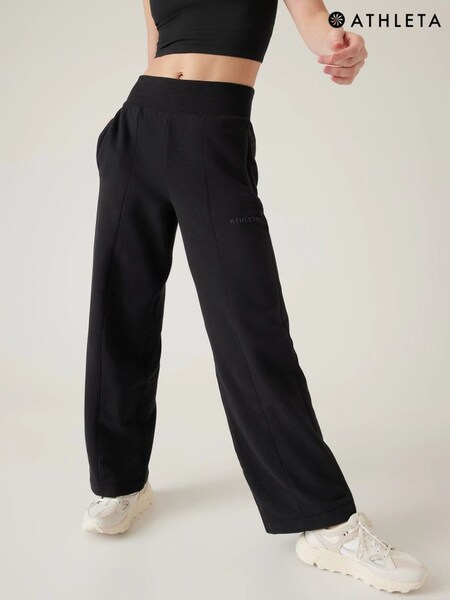 Athleta Black Straight Leg Sweatpant Joggers (K41894) | £85