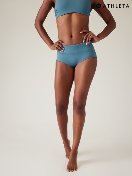 Athleta Blue Boyshort Bikini Bottoms (K41920) | £35