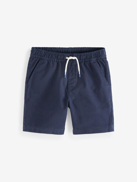 Navy Blue Pull On Jogger Shorts (K42011) | £8