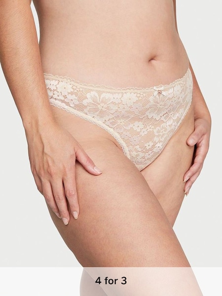Marzipan Nude Lace Thong Knickers (K43422) | £14