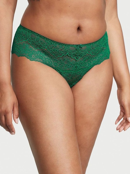 Spruce Green Lace Hipster Thong Knickers (K43426) | £14