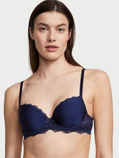 Ensign Navy Blue Smooth Lightly Lined Demi Bra (K43652) | £45