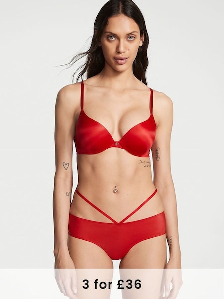 Lipstick Red Cheeky So Obsessed Strappy Cheeky Panty (K43945) | £14