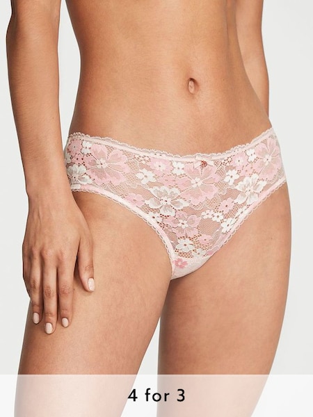 Purest Pink Lace Hipster Knickers (K43955) | £14