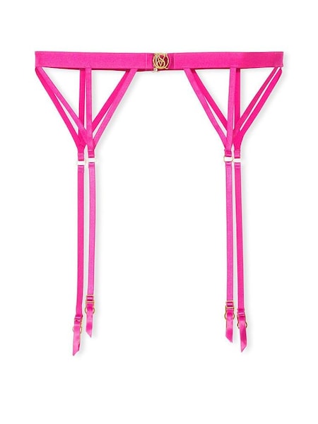 Fuchsia Frenzy Pink Lace Icon Suspenders (K43987) | £29