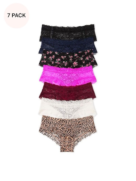 Black/Blue/Pink/Leopard/White Cheeky Knickers Multipack (K44015) | £35