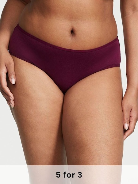 Burgundy Red Hipster Mini Logo Knickers (K44034) | £9