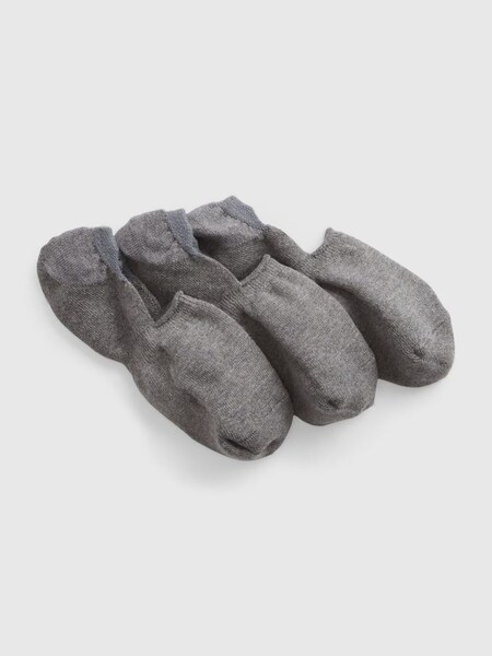 Grey No-Show Socks 3-Pack (K44532) | £10