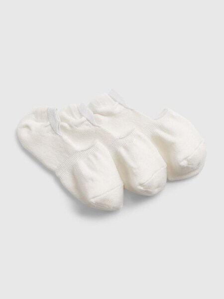 White No-Show Socks 3-Pack (K44533) | £10