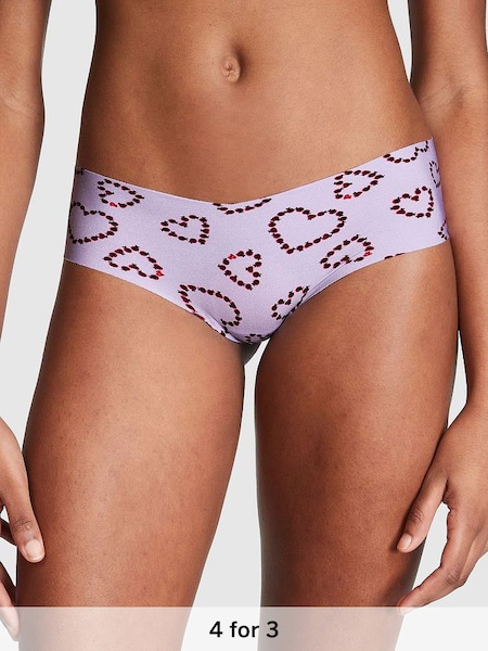 Pastel Lilac Purple Love Bug No Show Hipster Knickers (K45520) | £9