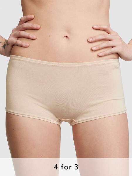 Marzipan Nude Cotton Short Knickers (K45532) | £9