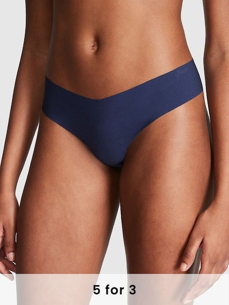 Midnight Navy Blue No Show Thong Knickers (K45547) | £9