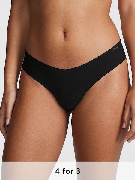 Pure Black No Show Thong Knickers (K45553) | £9