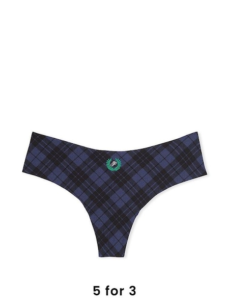 Midnight Navy Blue Crest No Show Thong Knickers (K45575) | £9