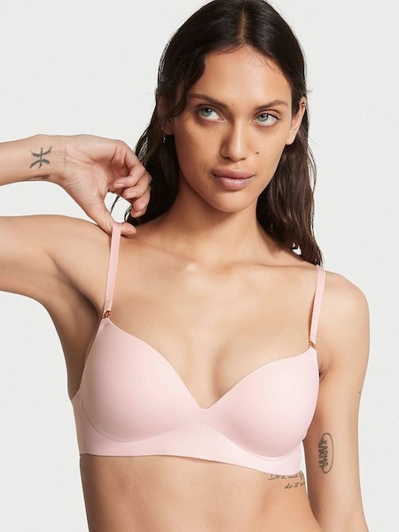 Purest Pink Smooth Non Wired Push Up Bra (K45594) | £45