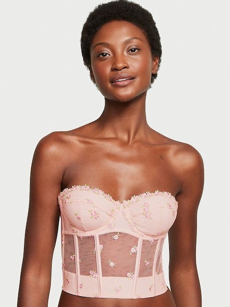 Rosebud Pink Corset Bra (K45604) | £75