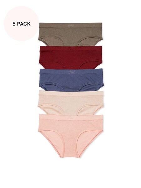 Brown/Blue/Red/Pink Hipster Knickers Multipack (K45613) | £25