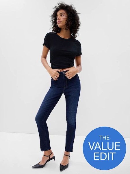 Blue High Waisted Skinny Fit Jeans (K47859) | £40