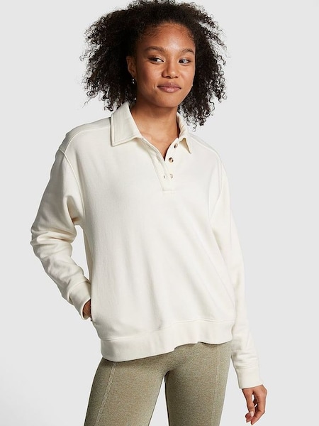 Cream Polo Sweatshirt (K49843) | £36