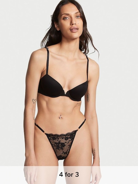 Black Lace Bikini Knickers (K52526) | £14