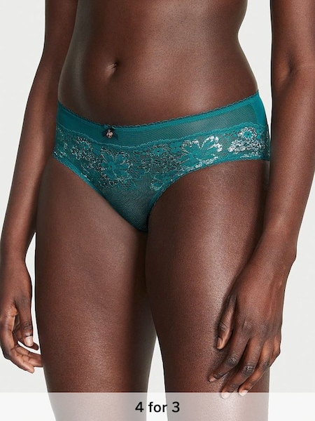 Black Ivy Green Lace Hipster Knickers (K52703) | £14