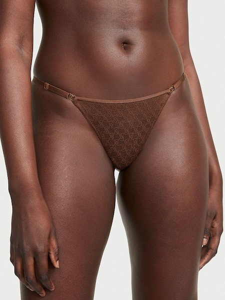 Ganache Nude Lace Thong Icon Knickers (K52724) | £14