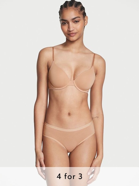 Sweet Praline Nude Stretch Cotton Hipster Knickers (K54754) | £9