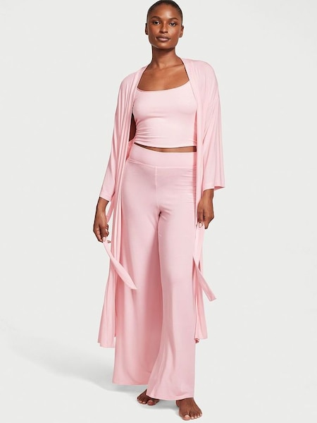Pretty Blossom Pink Modal Long Pyjamas (K55519) | £69