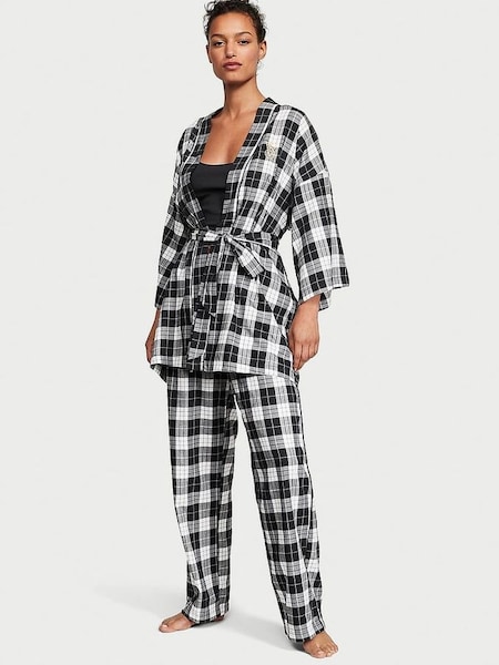 Black And White Buffalo Check Pyjama Set (K60264) | £59