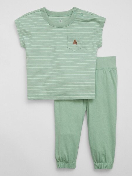 Green Baby Jogger Two-Piece Outfit Set (K60650) | £10
