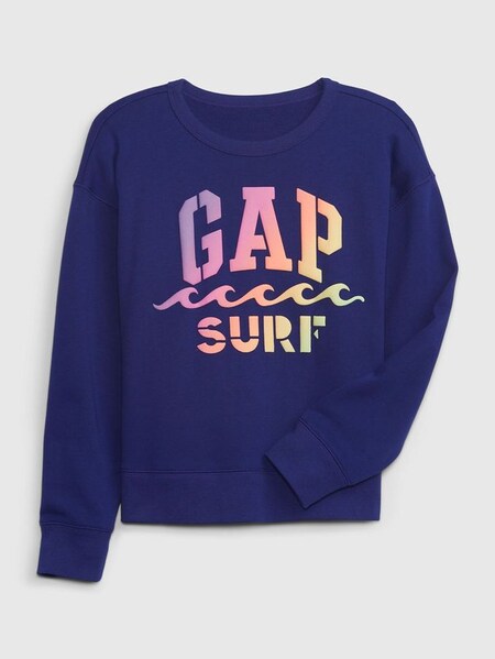 Blue Arch Logo Crew Neck Sweatshirt (K60665) | £10