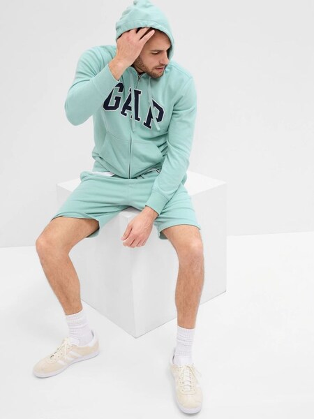 Light Blue Logo Zip Up Hoodie (K60910) | £18