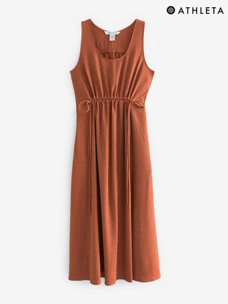 Athleta Brown Echo Sleeveless Midi Dress (K63492) | £100