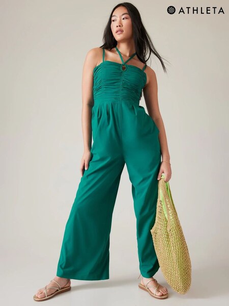 Athleta Green Alicia Keys Enlighten Up Jumpsuit (K63520) | £115