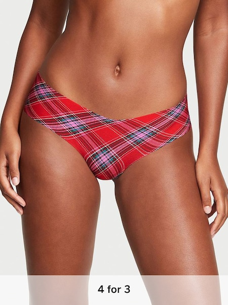 Lipstick Red Beautiful Tartan Smooth Hipster Knickers (K65237) | £9