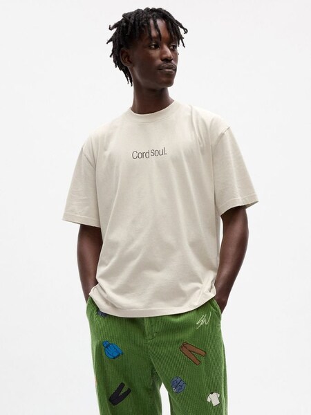 Off-White Sean Wotherspoon Graphic Short Sleeve Oversized T-Shirt (K66236) | £35