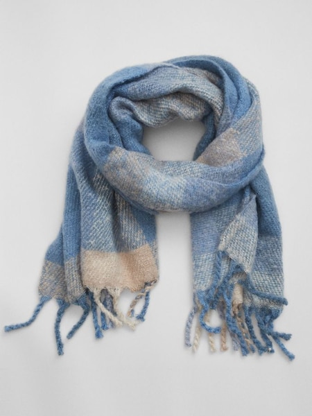 Blue Blanket Scarf (K66242) | £35